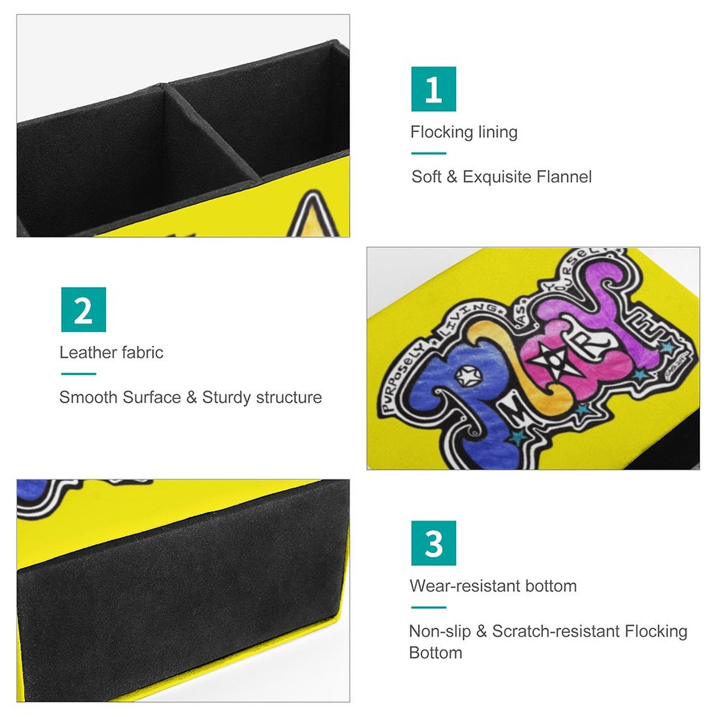 Play Here, Play There,
Play More EVERYWHERE!!!!! This happy yellow office caddy will bring a smile and remind you that life needs fun, play, and a smile !