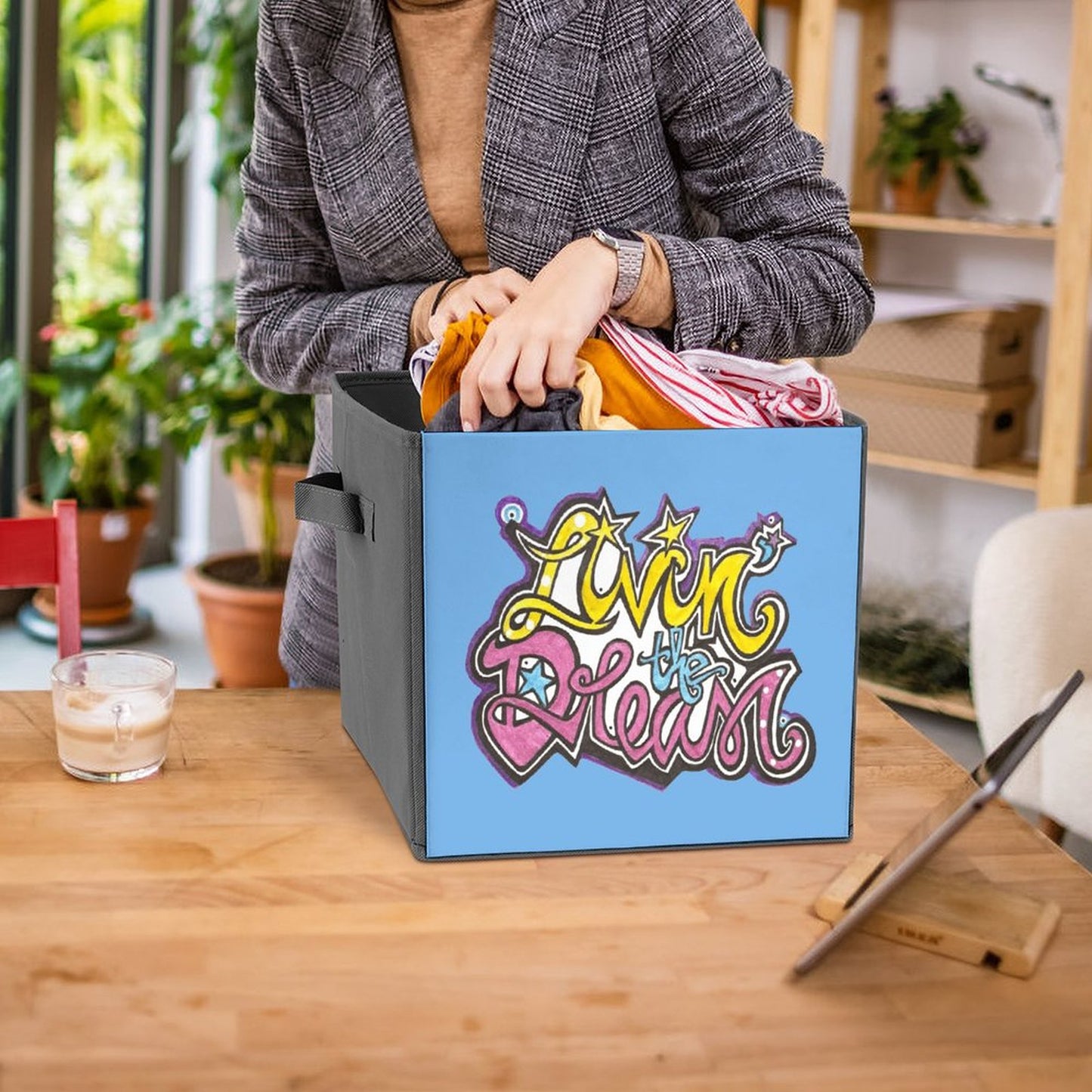 Living the Dream Folding Storage Bin