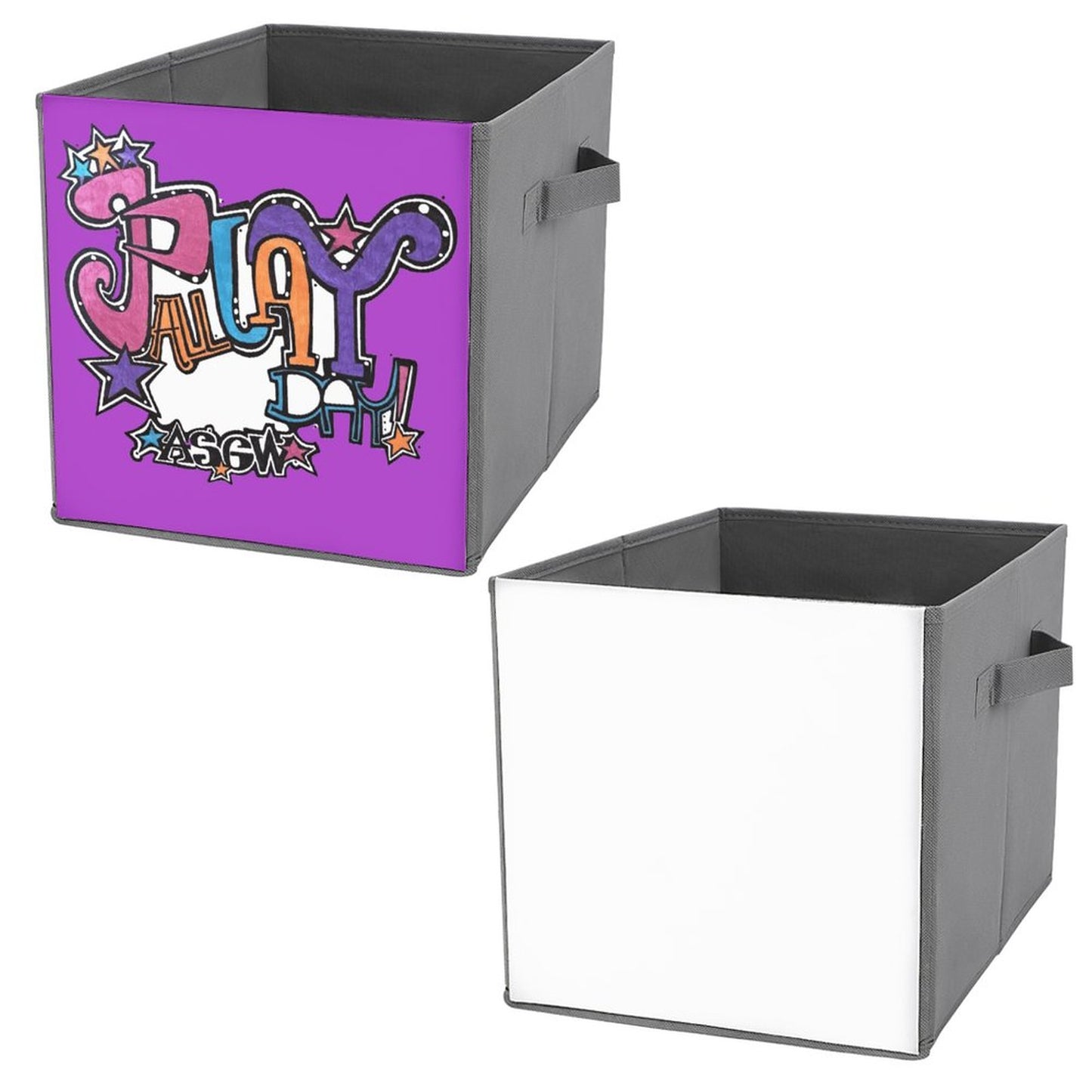 Play All Day- Your Stoopid Good World Reminder! Folding Storage Bin