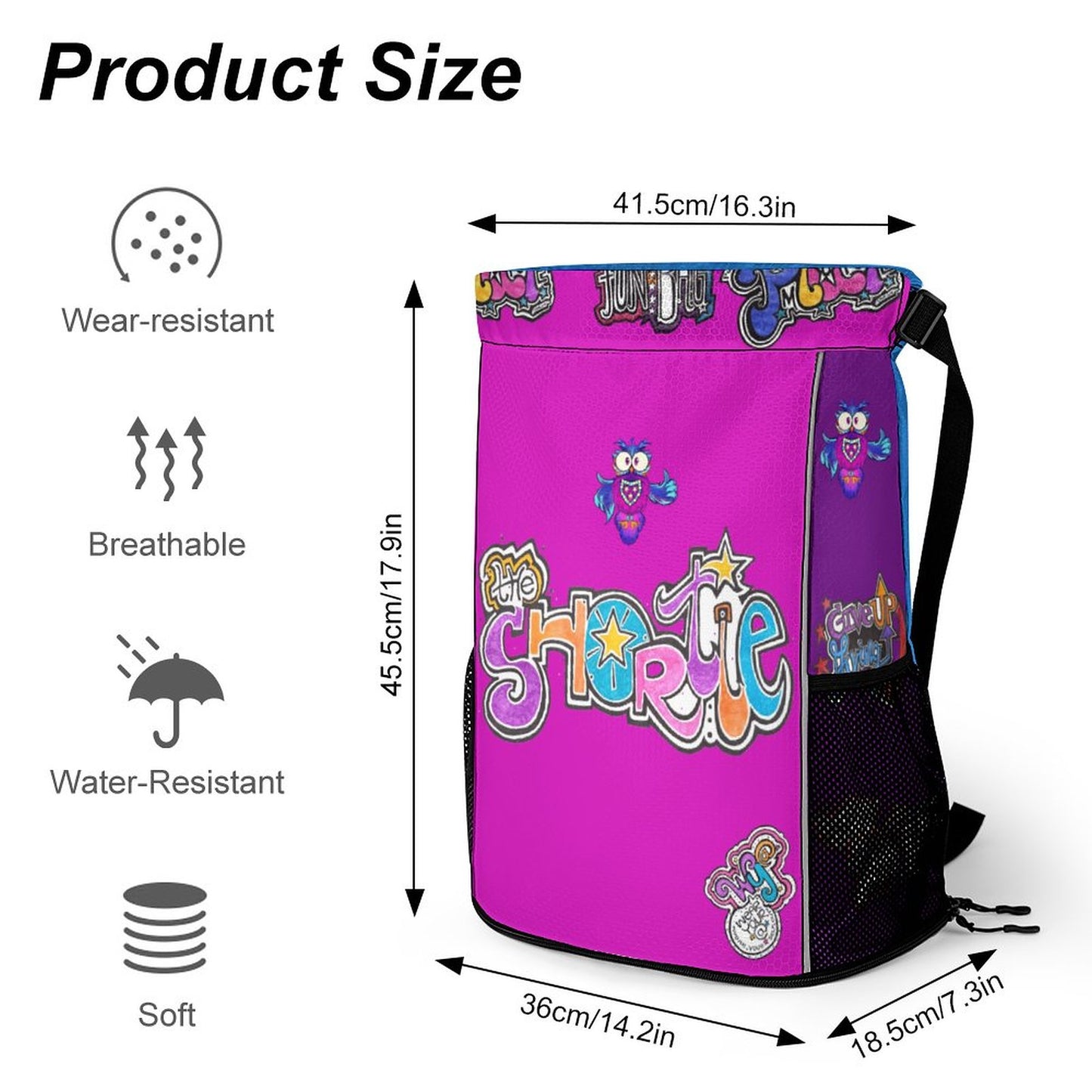 The Shortie & ROP Bag- keep all your parts safe, clean and ready to go into action! This Fun Bag has pockets for the handles and a roomy interior that will keep all your parts in one place!