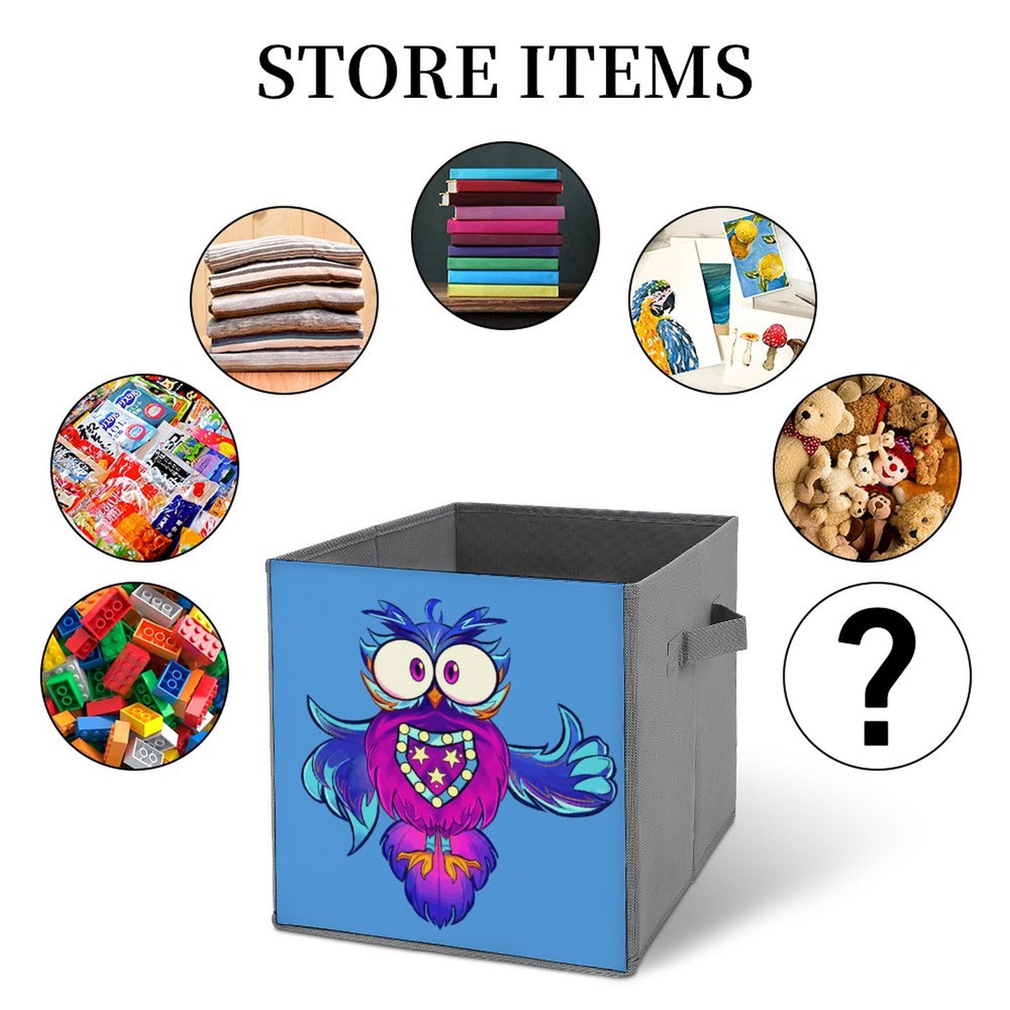 Keep it  Positive You got this Whoo! Folding Storage Bin