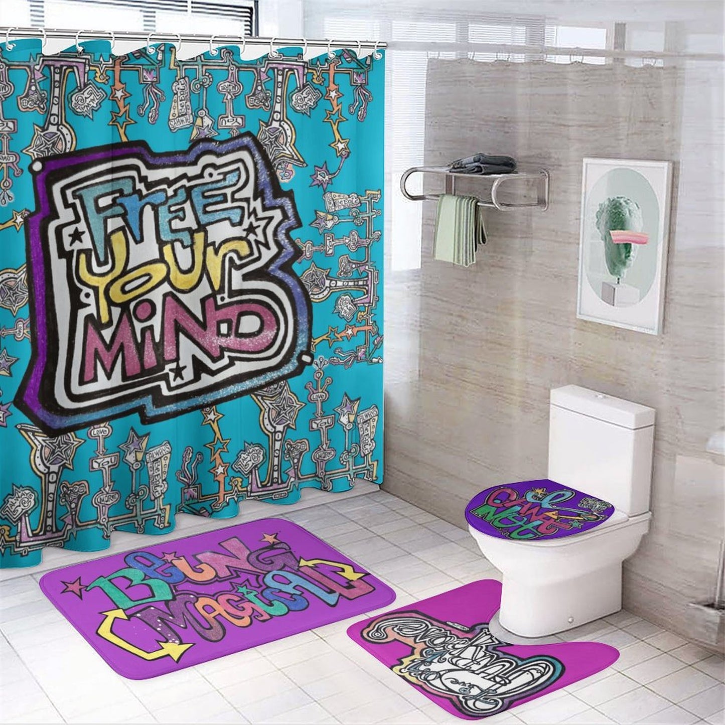 Be Inspired.....EVERYWHERE!!!! Free your mind, do what ya gotta do and remember how magical you are! (even in the restroom!)