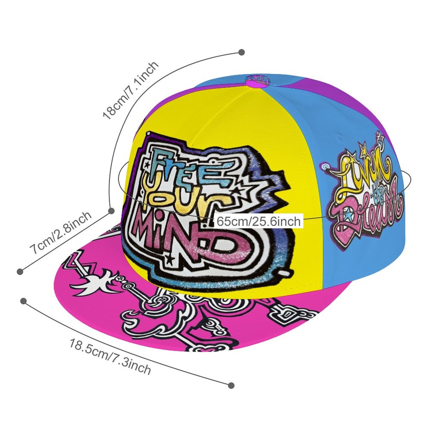 Free Your Mind and Day Dream to Raise the Vibe!
Unisex Snapback Cap