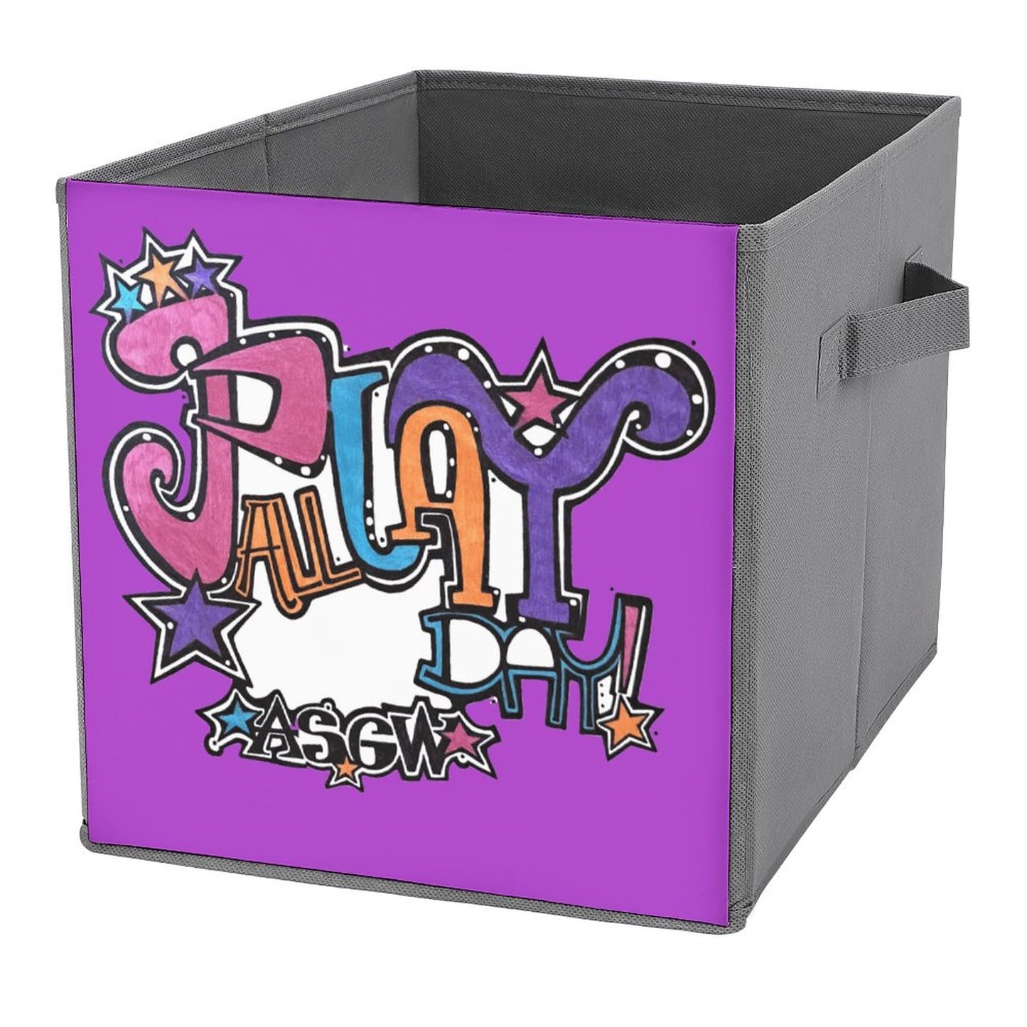 Play All Day- Your Stoopid Good World Reminder! Folding Storage Bin