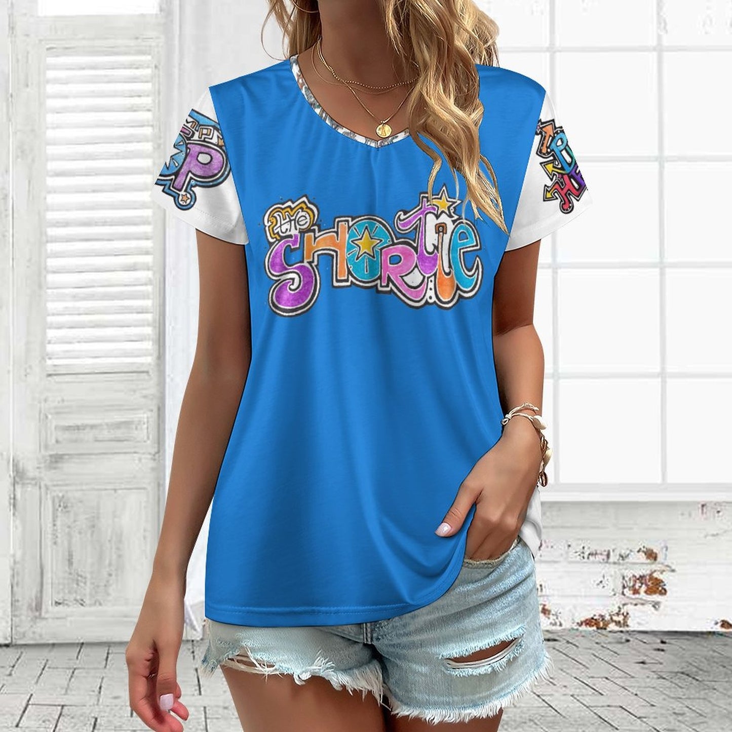 The Shortie Shirt- A light weight shirt to play and have fun while Shortie Training or just out walking biking or socializing! Click, Flip. Move & Switch your swag!