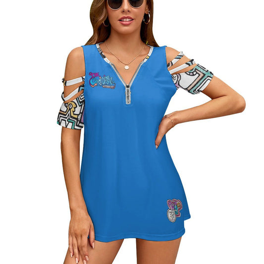 We are all The original Magical beings, being magical when we own our unique flair and purpose. A little abstract with a sassy zipper will help you feel like the magical being you are!