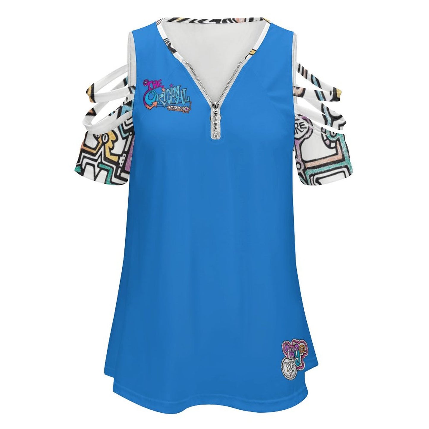 We are all The original Magical beings, being magical when we own our unique flair and purpose. A little abstract with a sassy zipper will help you feel like the magical being you are!