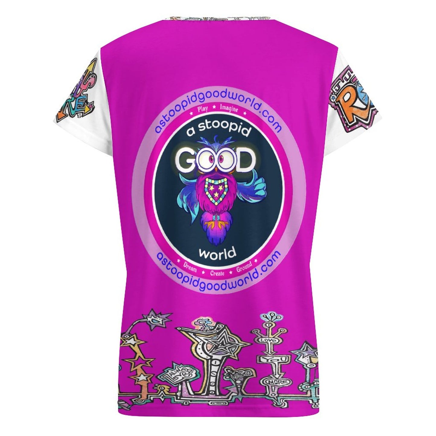 The Shortie Shirt- A light weight shirt to play and have fun while Shortie Training or just out walking biking or socializing! Click, Flip. Move & Switch your swag!