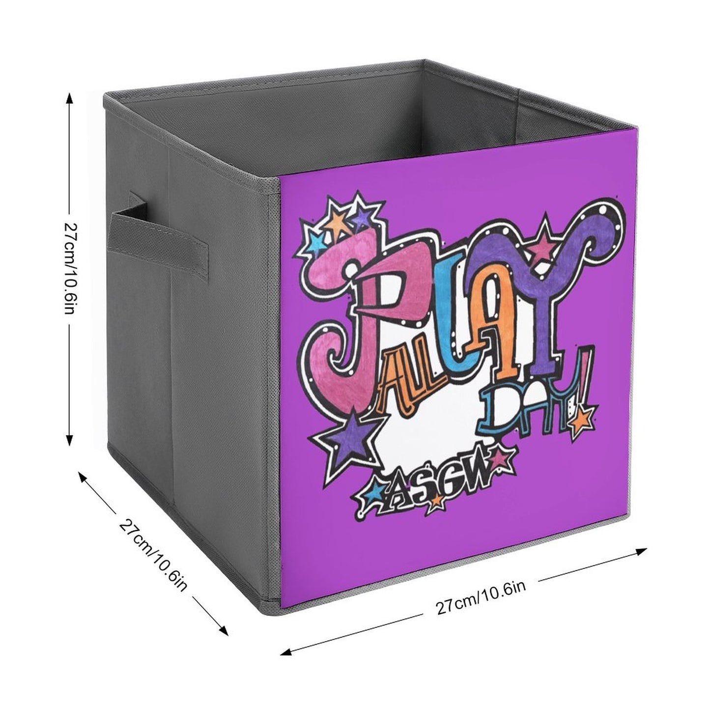 Play All Day- Your Stoopid Good World Reminder! Folding Storage Bin